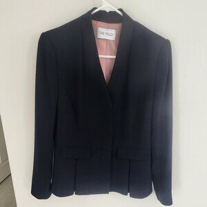 The Fold London - Le Marais Peplum Jacket Navy, UK12